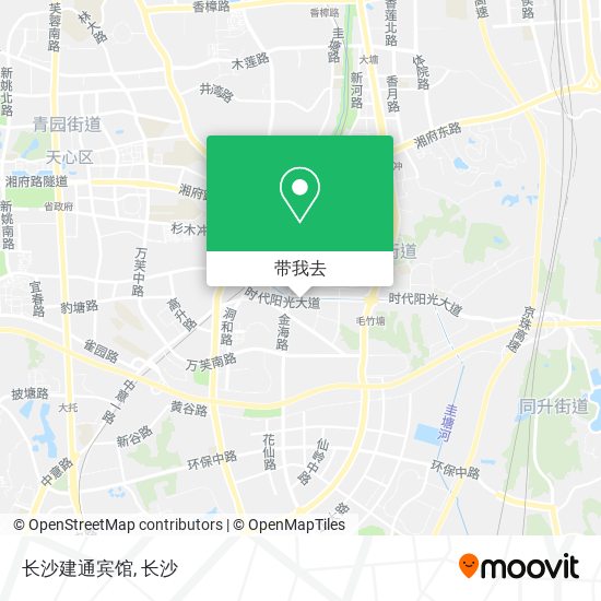长沙建通宾馆地图