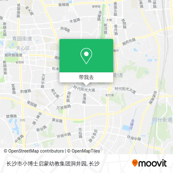 长沙市小博士启蒙幼教集团洞井园地图