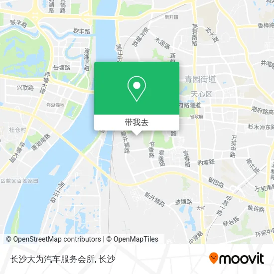 长沙大为汽车服务会所地图