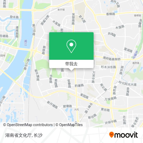 湖南省文化厅地图