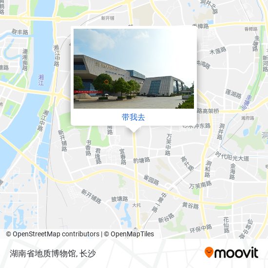 湖南省地质博物馆地图