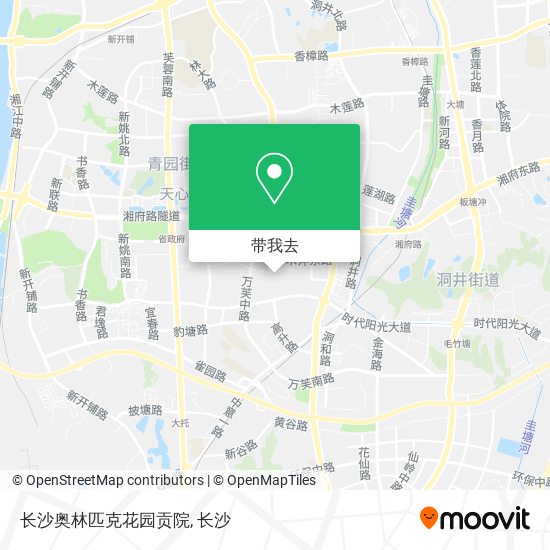 长沙奥林匹克花园贡院地图