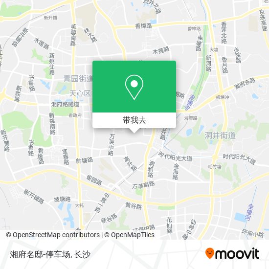 湘府名邸-停车场地图