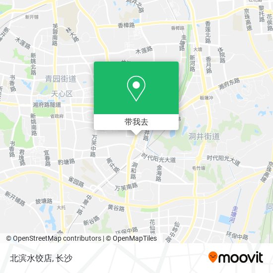 北滨水饺店地图