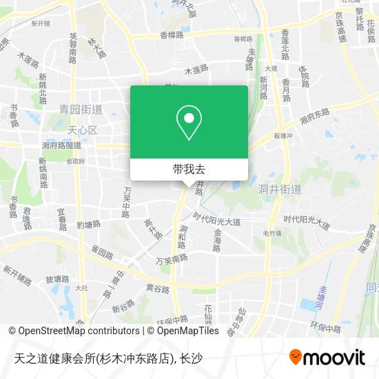 天之道健康会所(杉木冲东路店)地图