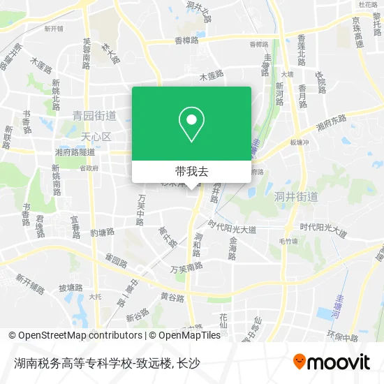 湖南税务高等专科学校-致远楼地图