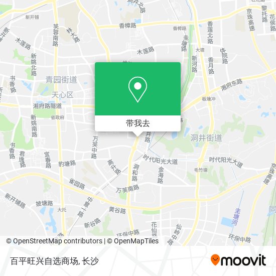 百平旺兴自选商场地图