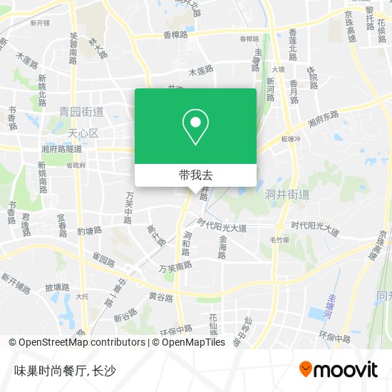 味巢时尚餐厅地图
