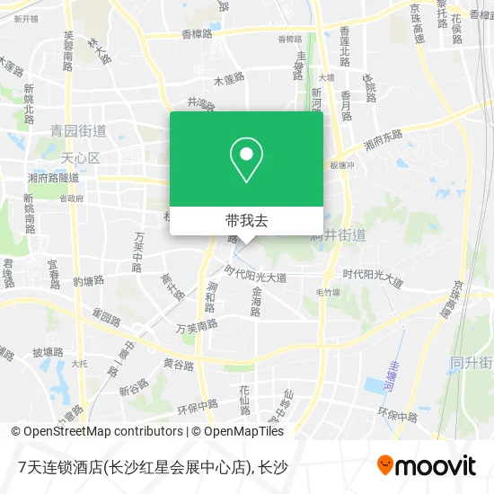 7天连锁酒店(长沙红星会展中心店)地图