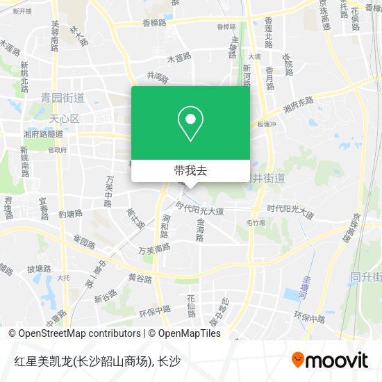 红星美凯龙(长沙韶山商场)地图