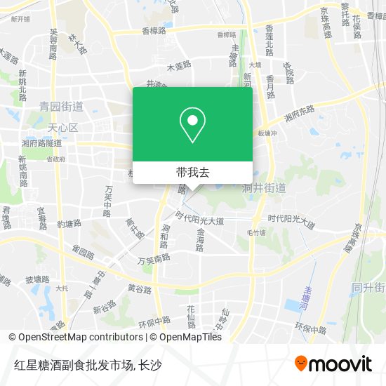 红星糖酒副食批发市场地图