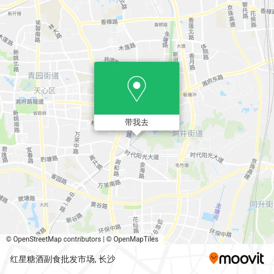 红星糖酒副食批发市场地图