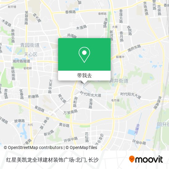 红星美凯龙全球建材装饰广场-北门地图