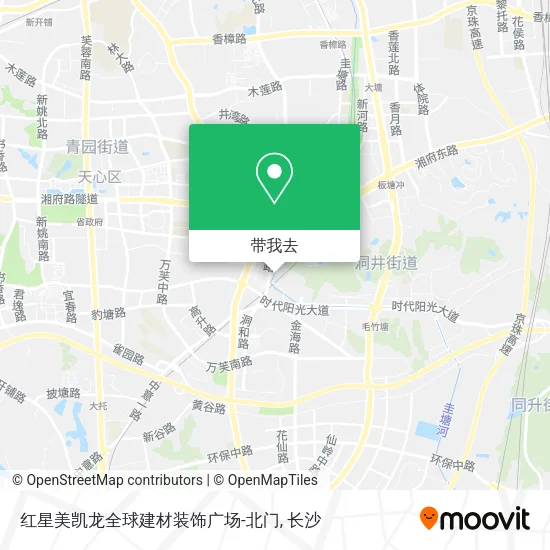 红星美凯龙全球建材装饰广场-北门地图