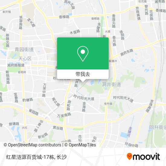 红星涟源百货城-17栋地图