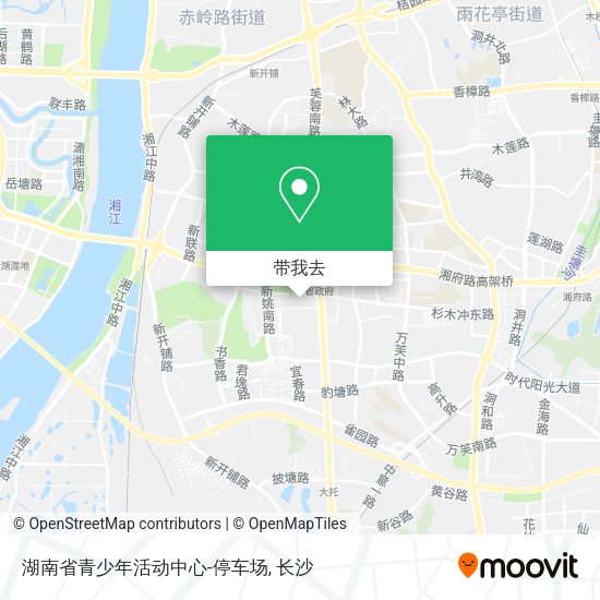 湖南省青少年活动中心-停车场地图