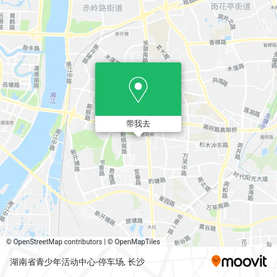湖南省青少年活动中心-停车场地图