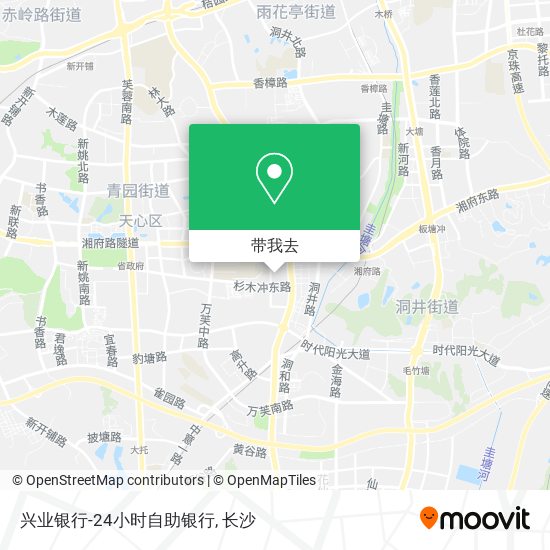 兴业银行-24小时自助银行地图