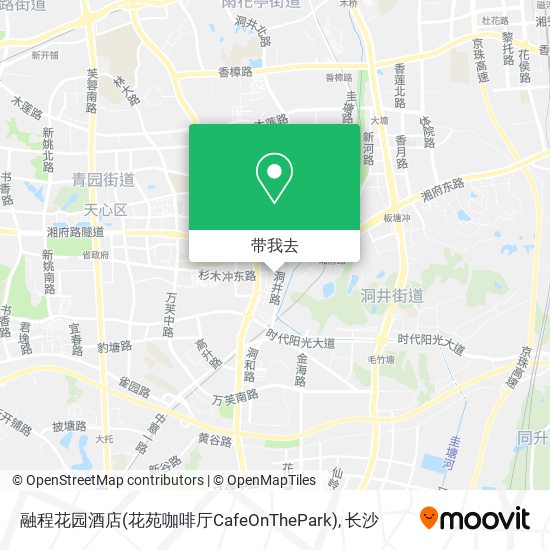 融程花园酒店(花苑咖啡厅CafeOnThePark)地图