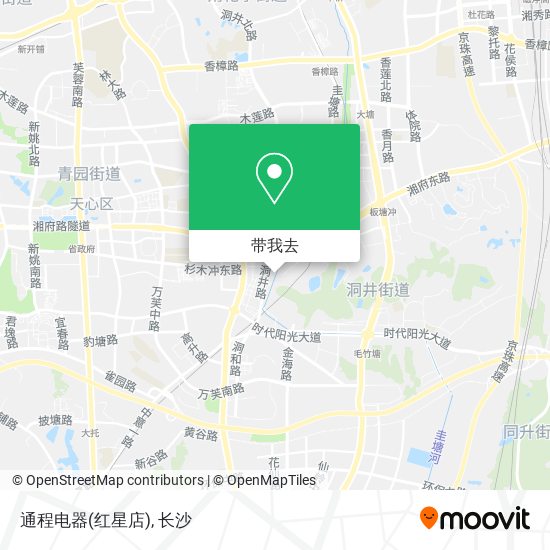 通程电器(红星店)地图