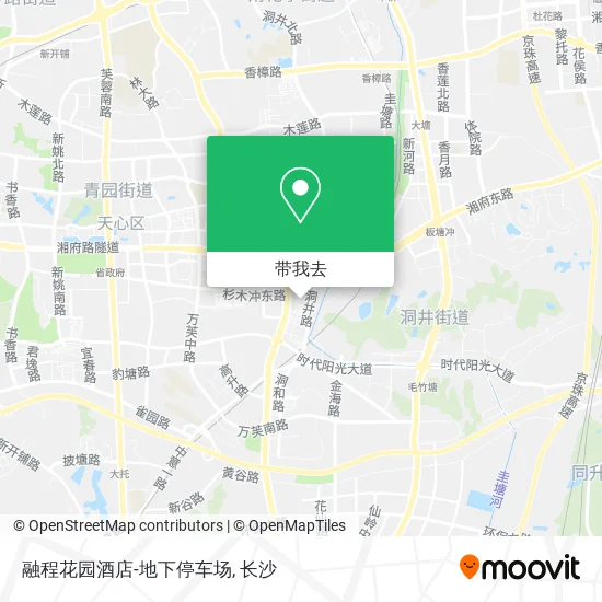 融程花园酒店-地下停车场地图