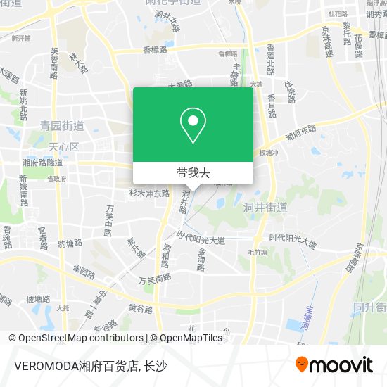 VEROMODA湘府百货店地图