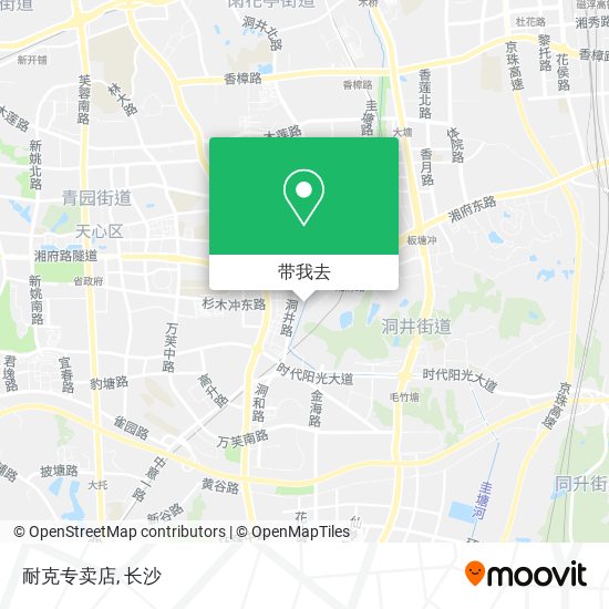 耐克专卖店地图