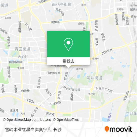 雪岭木业红星专卖奥宇店地图