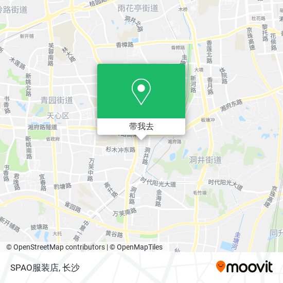 SPAO服装店地图