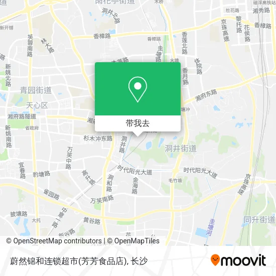 蔚然锦和连锁超市(芳芳食品店)地图