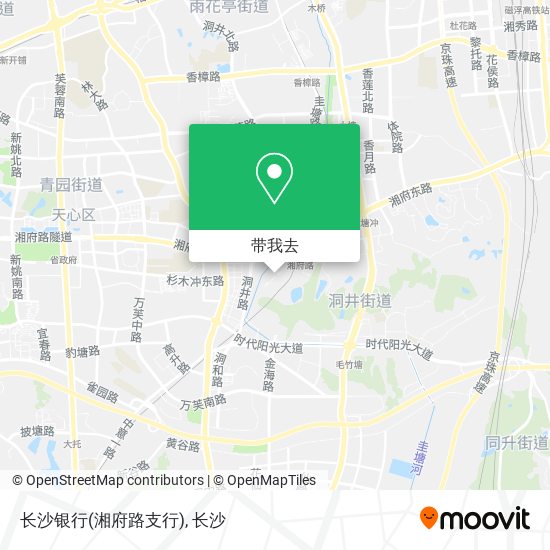 长沙银行(湘府路支行)地图