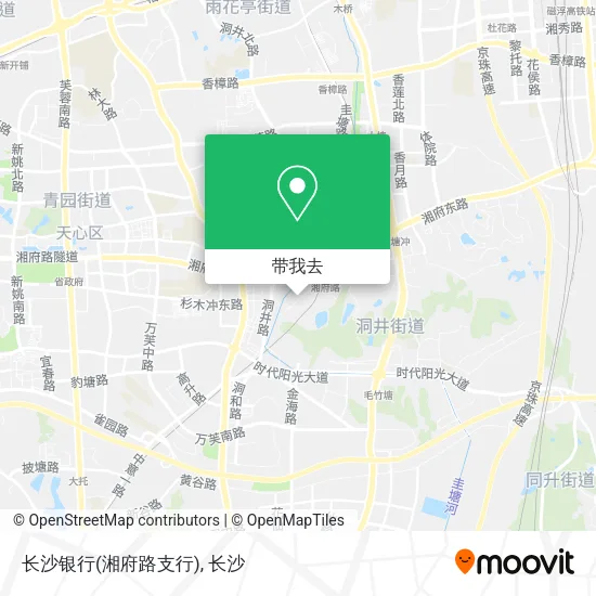 长沙银行(湘府路支行)地图
