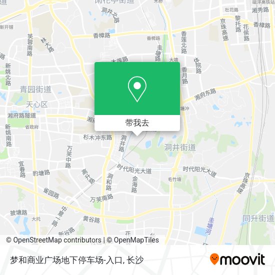 梦和商业广场地下停车场-入口地图