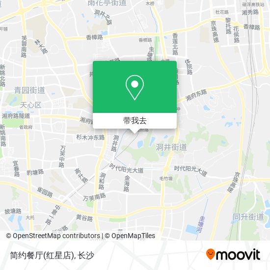 简约餐厅(红星店)地图