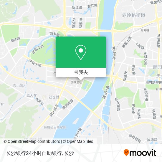 长沙银行24小时自助银行地图