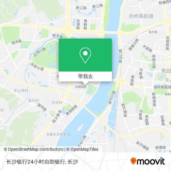 长沙银行24小时自助银行地图