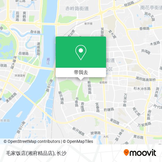 毛家饭店(湘府精品店)地图