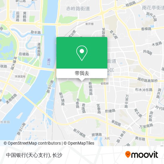 中国银行(天心支行)地图