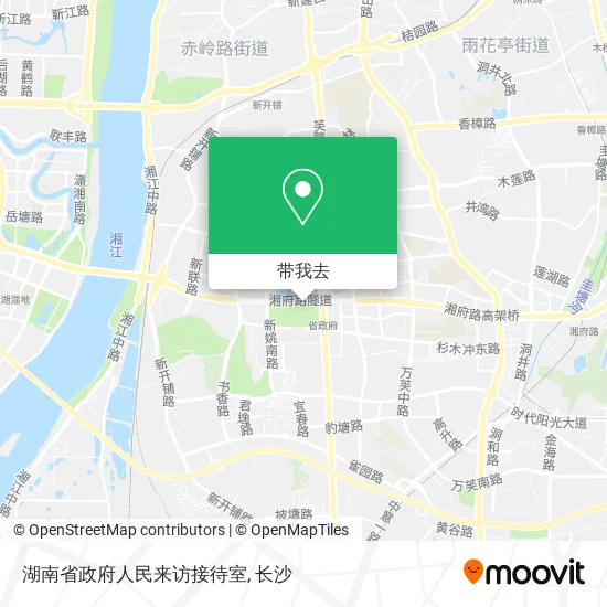 湖南省政府人民来访接待室地图