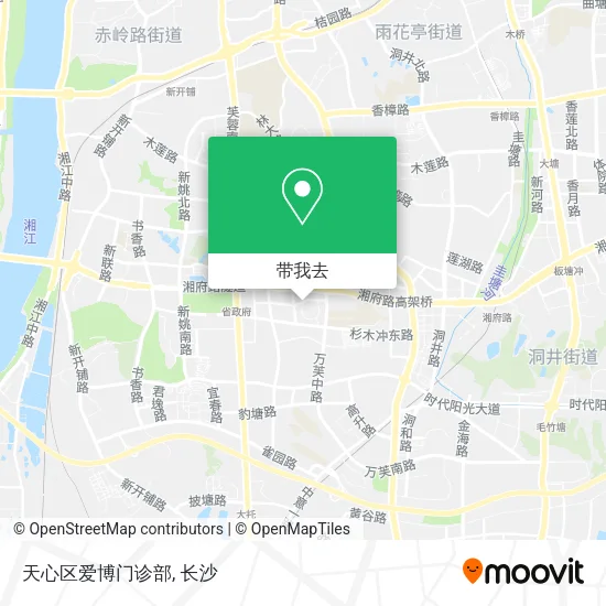天心区爱博门诊部地图