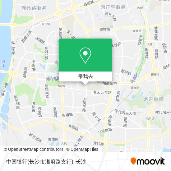 中国银行(长沙市湘府路支行)地图