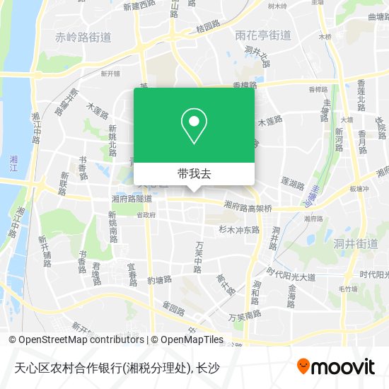 天心区农村合作银行(湘税分理处)地图