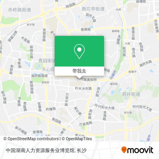 中国湖南人力资源服务业博览馆地图