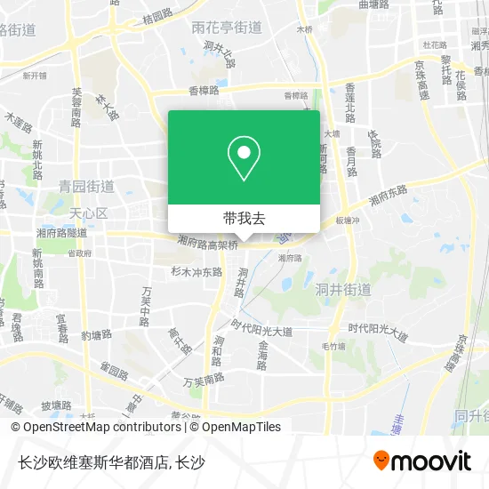 长沙欧维塞斯华都酒店地图