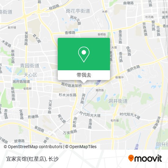 宜家宾馆(红星店)地图