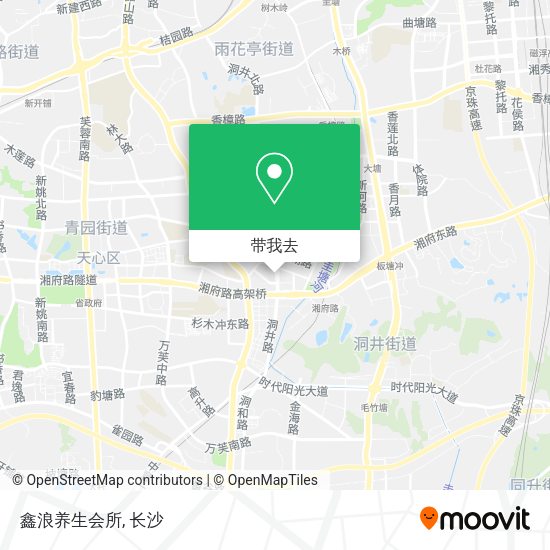 鑫浪养生会所地图