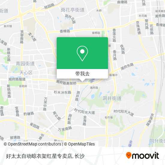 好太太自动晾衣架红星专卖店地图