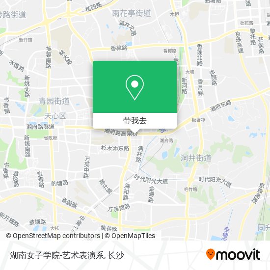 湖南女子学院-艺术表演系地图