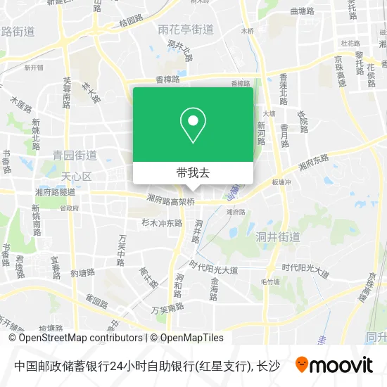 中国邮政储蓄银行24小时自助银行(红星支行)地图