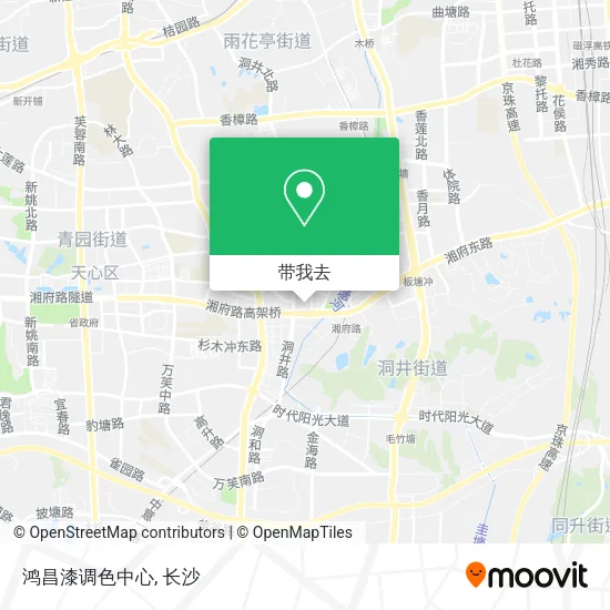 鸿昌漆调色中心地图